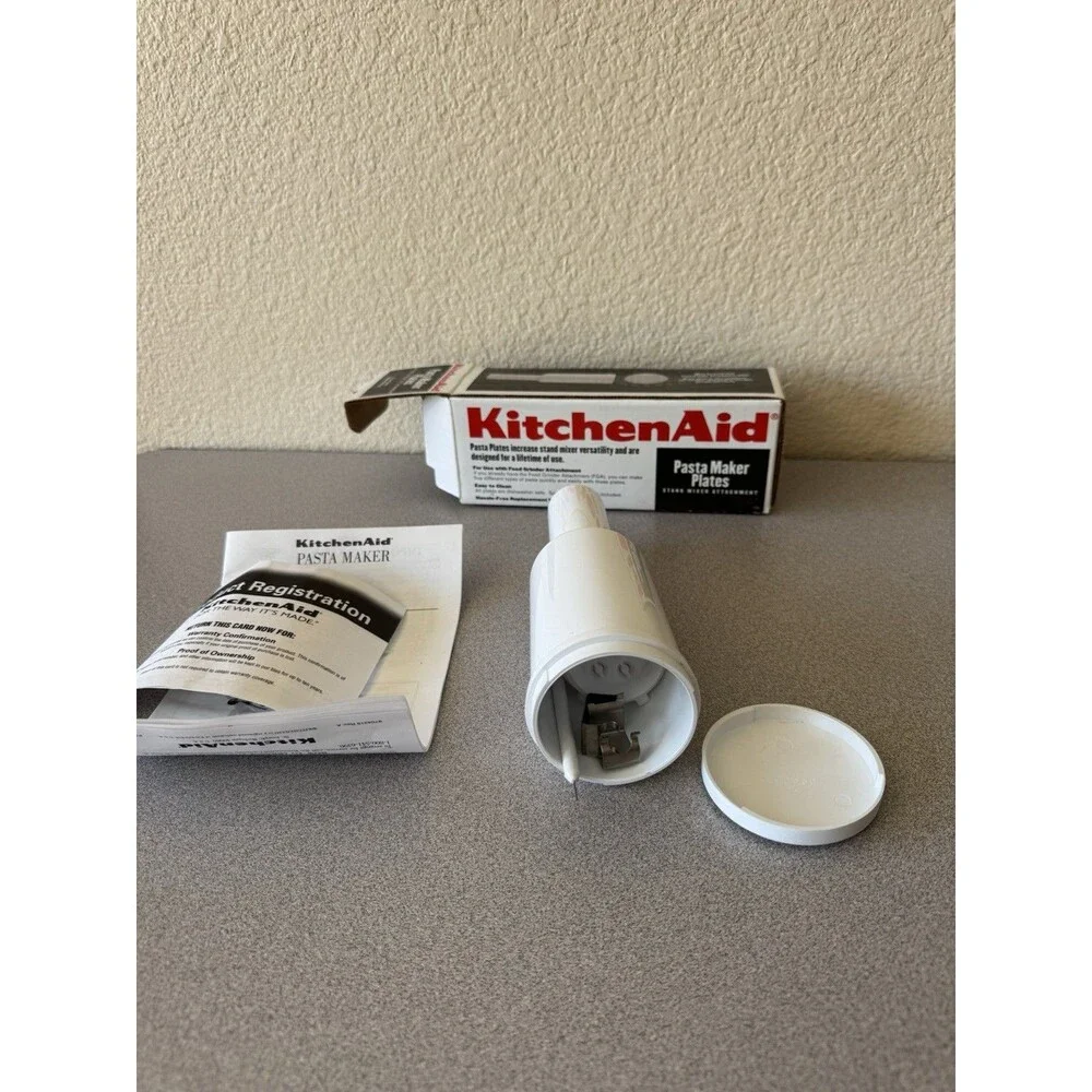 KitchenAid SNPA Pasta Maker Stand Mixer Attachment w/ 5 Plates Box Manual